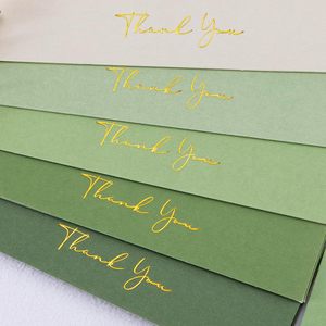 Cartes de <span class=keywords><strong>remerciement</strong></span>, enveloppes et autocollants de la marque YS, vert sauge, lot de 25 (modèle YS-A-67) - Mariage, baby shower, fête prénatale, notes de condoléances - Product Image 4