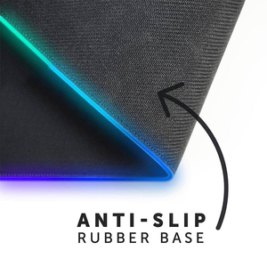 <span class=keywords><strong>Tapis</strong></span> de <span class=keywords><strong>souris</strong></span> de jeu LED RVB, éclairage personnalisable, grande taille, surface douce, <span class=keywords><strong>tapis</strong></span> de <span class=keywords><strong>souris</strong></span> pour joueurs, configuration PC, bords non effilochés, en stock - Product Image 2