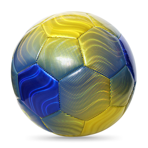 Ballon de football métallique taille 5 style <span class=keywords><strong>Barça</strong></span> pour adultes et jeunes, entraînement et match, brillant, cousu à la machine, pour jeu en intérieur/extérieur - Product Image 3