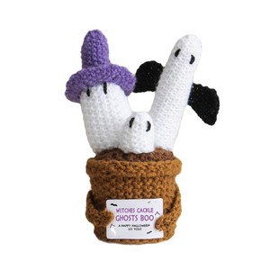 2025 di vendita calda di regali creativi di Halloween per ufficio decorazione Desktop <span class=keywords><strong>pianta</strong></span> artificiale in vaso Crochet <span class=keywords><strong>zucca</strong></span> fantasma <span class=keywords><strong>pianta</strong></span> in vaso - Product Image 6