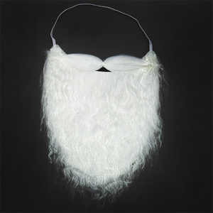 Barbe de Père Noël à pois pour fête, <span class=keywords><strong>moustache</strong></span> blanche, accessoire de costume pour adultes et enfants, décoration de fête de Noël, accessoire de cosplay - Product Image 1
