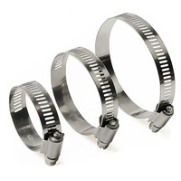 Collier de serrage à vis sans fin en acier inoxydable pour tuyaux – Fixation sécurisée des tubes et des flexibles – Collier à couple élevé