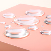 Time Gem Patch en verre rond, aimant de réfrigérateur, perles de gel blanc pour manucure, yeux de poupée, pupilles