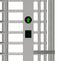 Torniquete de Alta Seguridad Antirrobo y Antioxidación con Control de Acceso RFID, Torniquete de Altura Completa para Entrada de Edificios y Comunidades