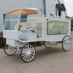 2026 Élégante Carrosse funéraire blanc à chevaux, modèle américain, dernière version, à vendre - Product Image 3