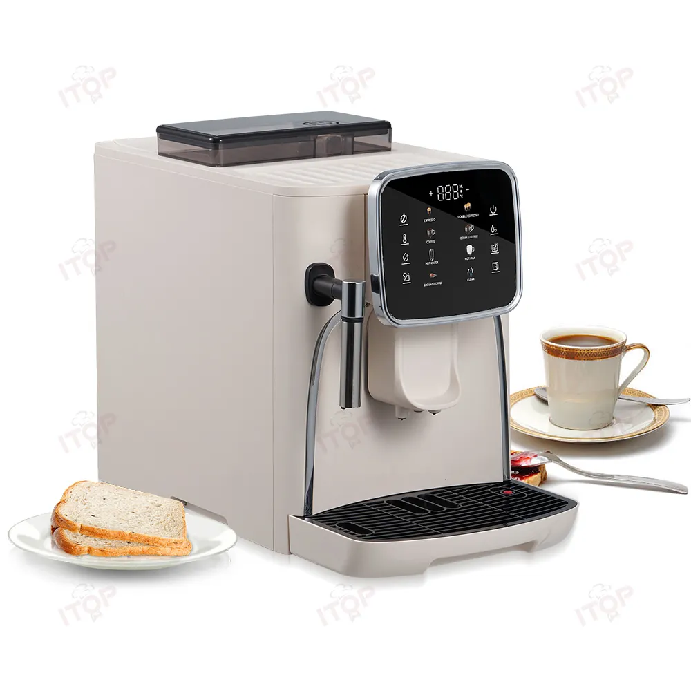 Commercio all'ingrosso della fabbrica uso domestico 110v 220v automatico Touch Screen Cappuccino Latte elettrico completamente automatico macchina da caffè