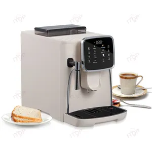 Fabrika toptan ev kullanımı 110v 220v otomatik dokunmatik ekran Cappuccino Latte elektrikli tam otomatik kahve makinesi