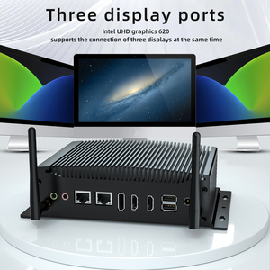 Không quạt hystou Mini PC in-tel Core I3-10110U DDR4 <span class=keywords><strong>RAM</strong></span> USB 3.0 kích thước nhỏ công nghiệp Mini PC cho sản xuất thông minh với wifi - Product Image 2