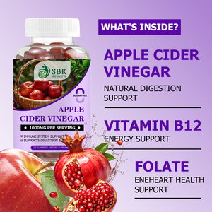 Lower MOQ Fast Slimming Apple Cider Vinegar Gummies 1000mg Herbal Formula Delicious ACV Energy Support Gummies No Sugar - Product Image 4