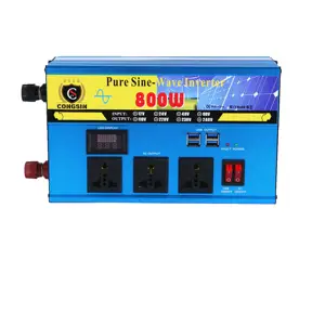 800 watt dc 12v 24v to ac 220v 110v power inverter pure sine wave inverter with LED display