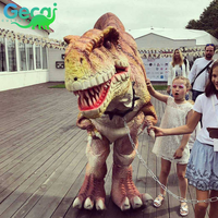 Costume de dinosaure animatronique Velociraptor Gecai Popular Dino World Park