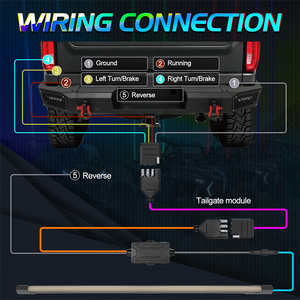 Barre lumineuse LED de 31 pouces pour hayon de UTV, feux de freinage, de positionnement et de clignotants pour Polaris RZR, Kawasaki, Can-<span class=keywords><strong>Am</strong></span>, voiturette de golf - Product Image 5