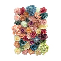 FPS031 Fleurs artificielles douces faites à la main en soie et plastique, toile de fond et panneau pour les événements de rentrée scolaire