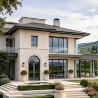 Système de fenêtre à battant horizontal Graki Essentecline 70 en acier, verre anti-UV et de contrôle solaire pour villas de luxe européennes/américaines, chambres haut de gamme