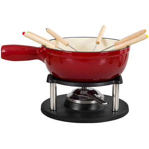 Batterie de cuisine en fonte WZ Prix bas Mini marmite de camping Fonte émaillée antiadhésive à <span class=keywords><strong>fondue</strong></span> au fromage - Product Image 2