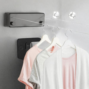 <span class=keywords><strong>Tendedero</strong></span> retráctil secador de acero ABS con cuerda doble de acero inoxidable ajustable - Product Image 1