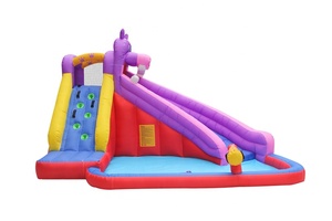 Glissière d'eau gonflable d'extérieur pour enfants, à usage domestique, bon marché, vente chine - Product Image 2