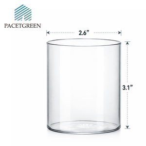 Verre à whisky PACETGREEN à parois droites et fond épais, style classique Old Fashioned, pour bar, cocktails et usage quotidien - Product Image 2