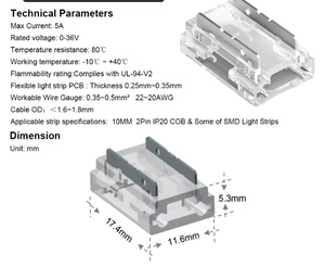 <span class=keywords><strong>Led</strong></span> Strip kết nối 5mm 8mm 10mm solderless dây để Dải PCB để PCB góc kết nối 9 trong 1 đa chức năng <span class=keywords><strong>LED</strong></span> Strip kết nối - Product Image 2