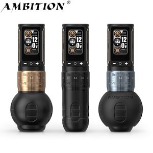 Pluma de Tatuaje Profesional Inalámbrica <span class=keywords><strong>Ambition</strong></span> <span class=keywords><strong>Ninja</strong></span> Max 280 con Motor sin Escobillas y Recorrido Ajustable de 2.4-4.5mm con Agarre de 54/34mm - Product Image 1