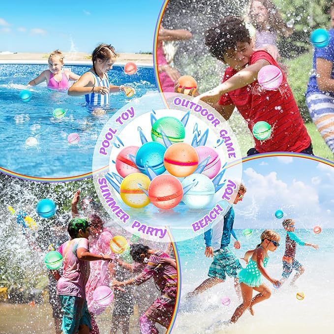 Boules d'eau magnétiques réutilisables - Ballon d'eau réutilisable - Ballons d'eau