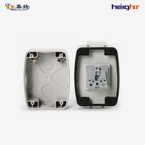 ปลั๊กไฟกันน้ำกลางแจ้ง TC318 มาตรฐานยุโรป IP66 ปลั๊กติดผนัง 1 ช่อง วัสดุ ABS 230V - Product Image 4