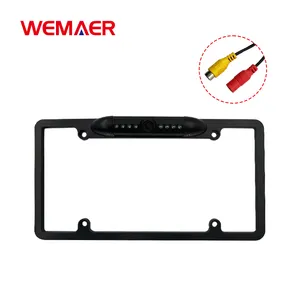 Wemaer Rearview Camera CVBS CCD Dynamic Trajectory Moving Parking Line Guidline Specific US License Plate Car Reverse Camera