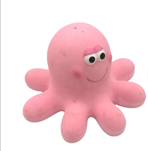 Juguete Chillón de Pulpo de Goma Suave Ecológico Personalizado, Sabor a Pollo, Animal Marino Rosa para Mascotas, Hecho de Látex - Product Image 2