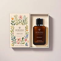 Mode 50ml Ambre Bouteille De Parfum De Luxe Vide Rectangle Bouteille De Parfum 50ml 100ml Bouteille De Parfum Avec Boîte