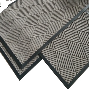 Heavy Duty Anti Slip <strong>Rubber</strong> Backing PP Material Indoor Outdoor <strong>Doormat</strong> Embossed Floor Door Mat - Product Image 1