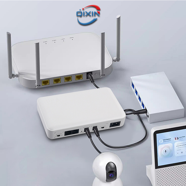 Mini DC UPS with 10400mah to 15600mah Lithium Battery 9v 12v24v Poe Port Lightning Protection for Online Wifi Router