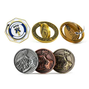 Decompression के खिलौना पीतल जस्ता मिश्र धातु ईडीसी Haptic कस्टम सिक्का टोकन सिक्का धातु कस्टम लोगो में भाग्यशाली सिक्का विंटेज शैली