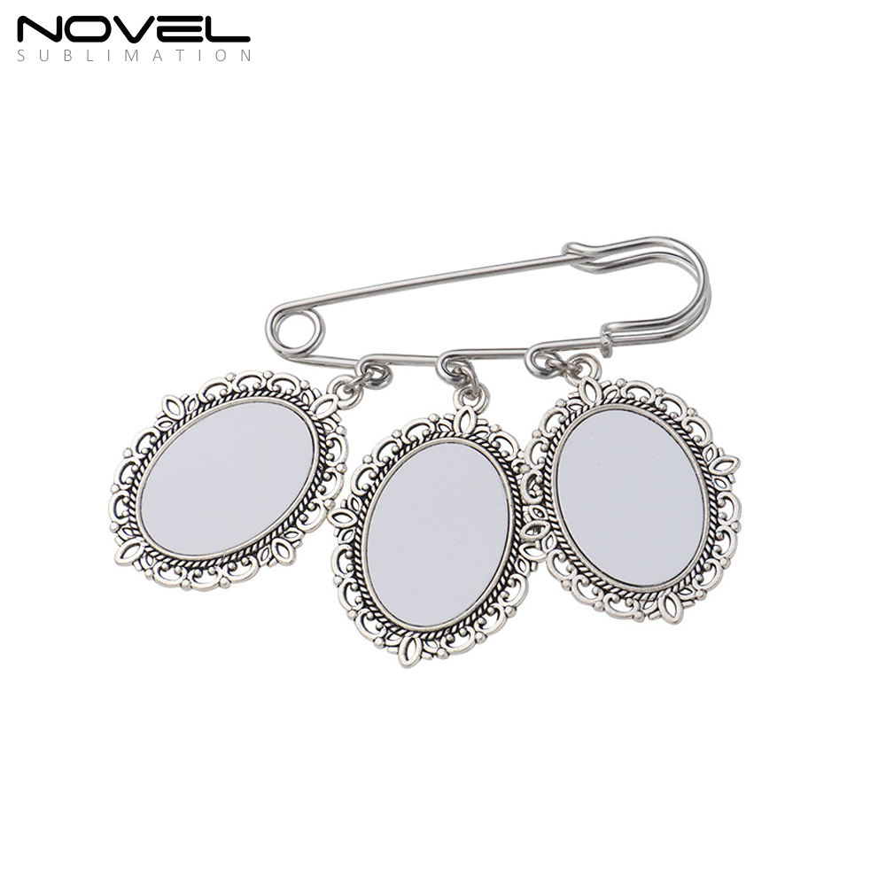 เข็มกลัดรูปไข่ JS074