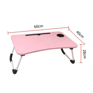 Home Work Foldable portable standing wooden foldable laptop desk Top foldable bed Computer desk bed table for study lap desk