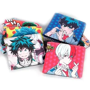 17 Styles My Hero Academia Midoriya Izuku Wallet Women Bakugou Katsuki Purse With Zipper Coin Pocket Card Holder Wallets