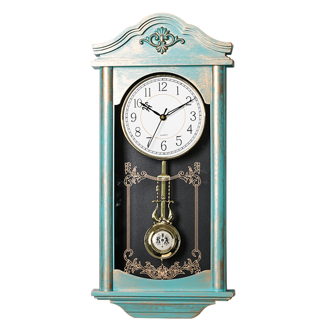 24 Inch Old Fashion Grandfather Large Vintage an Pendulum Clock Classic Retro Antique Look