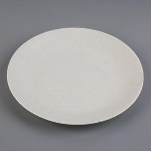 Assiette de service ronde en mélamine plastique solide blanche de 7,5 pouces, durable, design minimaliste - Product Image 5