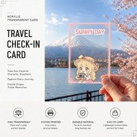 Tarjeta Coleccionable de Anime Transparente Directo de Fábrica, Tarjeta de Personaje Impresa con UV de Alta Transparencia para Venta al Por Mayor