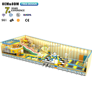 Conjunto de Juegos Infantiles para Interiores con Tobogán y Temática de Castillo para Uso Comercial - Product Image 1