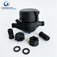 Meter Air Multi-jet Berbahan Plastik Tahan Air IP68 - DN15-DN25