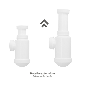 Sifone a bottiglia allungabile 1 1/2 con dado di bloccaggio - Product Image 3