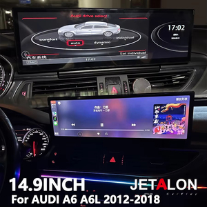วิทยุติดรถยนต์ Android 14 สำหรับ AUDI A6 A6L ปี 2012-2018 เครื่องเล่นมัลติมีเดีย Carplay พร้อมจอภาพวิดีโอ ระบบนำทาง GPS และหน้าจอขนาด 14.9 นิ้ว - Product Image 1