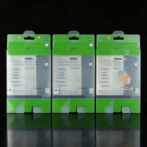 Boîte d'emballage pliable personnalisée en PVC, matériaux plastiques recyclés transparents en PET/PVC pour l'emballage d'étuis de téléphone et de batteries externes - Product Image 3