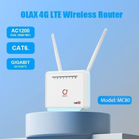 Routeur CAT6 Gigabit MC80 avec antenne détachable, batterie 5000 mAh, double bande 2,4 G et 5,8 G, emplacement pour carte CPE