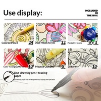 Set Alat Lukis Studio Seni Anak Marie, Spidol, Pensil Warna, Krayon, Hadiah Transisi Anak Usia Dini, Dapat Disesuaikan