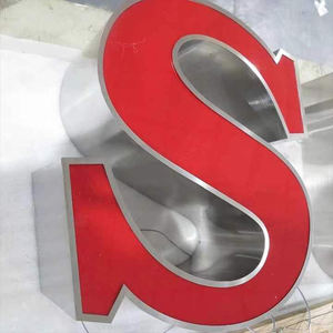 <span class=keywords><strong>Letras</strong></span> Iluminadas LED de 12V con Borde de Acero Inoxidable, Caja de Luz Plana, Personalización de Logotipos para Tiendas en Exteriores - Product Image 5