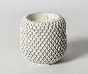 Décoration de <span class=keywords><strong>table</strong></span> pour la maison : Vases et récipients uniques en béton gaufré, design ciment, porte-fleurs coloré pour <span class=keywords><strong>cire</strong></span> parfumée - Product Image 6