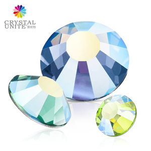 Cristal óptico con parte trasera plana de calidad mejorada, fijación en caliente, Color de diamantes de imitación AB y revestimiento, transferencia de calor, Strass Bling Gem Jewel Bead - Product Image 2