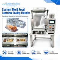 Machine de scellage automatique de barquettes alimentaires à film en rouleau, étanche et à changement rapide de moule, pour la restauration et l'emballage de repas à emporter