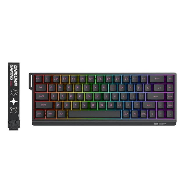 ONIKUMA MT603 Tri-Mode Mechanical Keyboard 68 Keys Hot-Swappable Wireless 2.4GHZ USB-C ARGB Gaming Keyboard